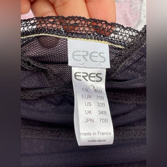 ERES black / navy blue lace bodysuit  size 32B - Picture 6 of 8